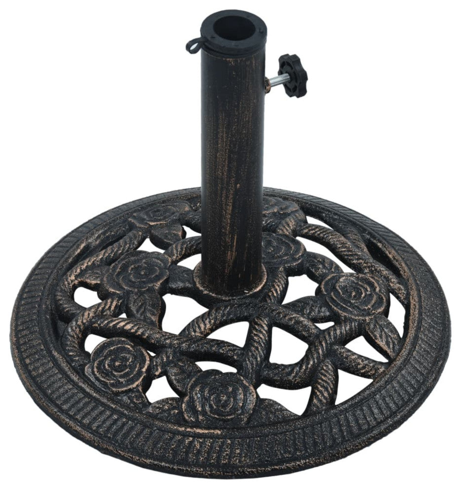 Vidaxl Umbrella Base Bronze 9 Kg 15.7" Cast Iron
