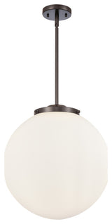 Beacon Pendant, Oil Rubbed Bronze, Matte White, Matte White