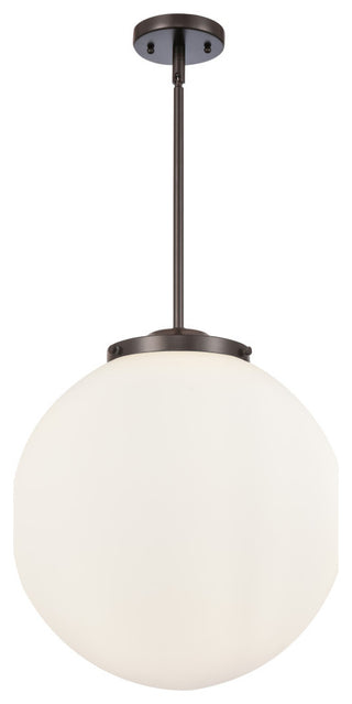 Beacon Pendant, Oil Rubbed Bronze, Matte White, Matte White