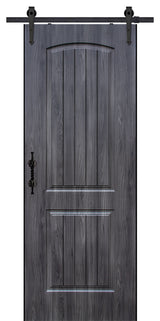 Midnight Solid 2 Panel MDF Barn Door, 36" X 80"