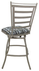 Outdoor/Indoor Bar Stool Armless Jenna 26" 30" 35" Seat, Simi Soft Gray, Beige, 26"