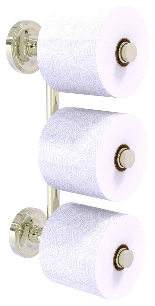 Prestige Regal 3 Roll Reserve Roll Toilet Paper Holder, Polished Nickel