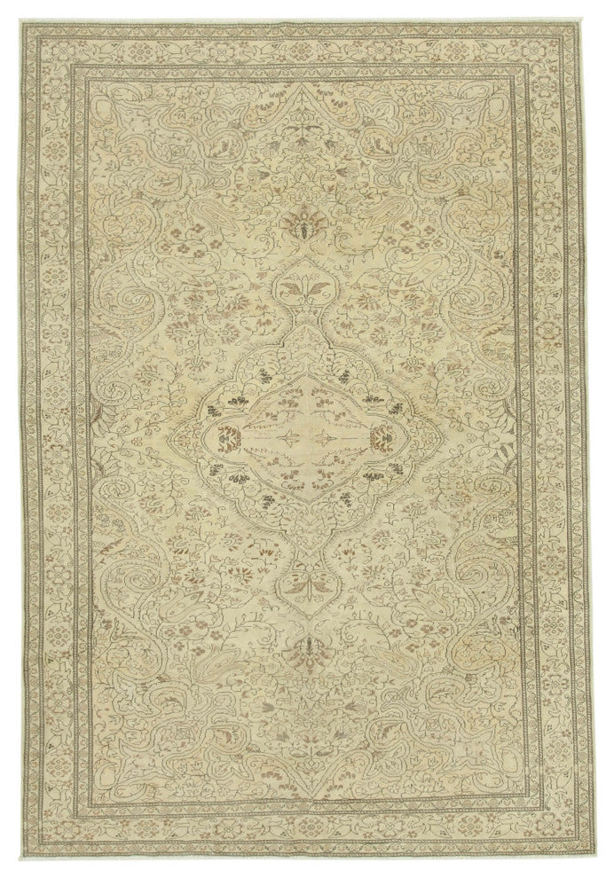 Rug N Carpet - Handwoven Turkish 6' 6'' x 9' 10'' Contemporary Area Rug