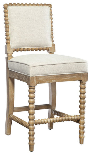 Sara Upholstered Counter Stool, Neutral