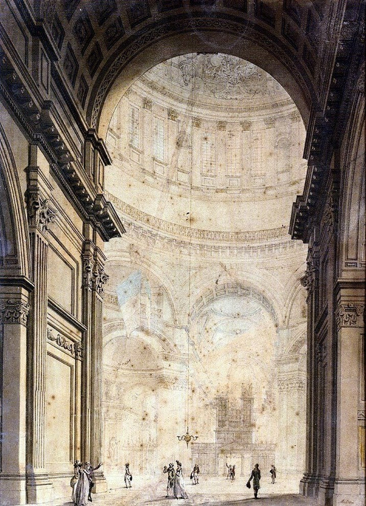 Junior Thomas Malton The Interior Of St Paul's Cathedral Wall Decal