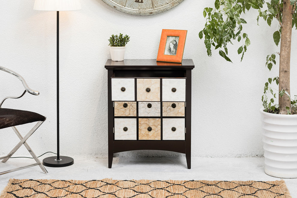 Elegant Home Fashions Gozo Accent Floor Cabinet Drawer ELG-657