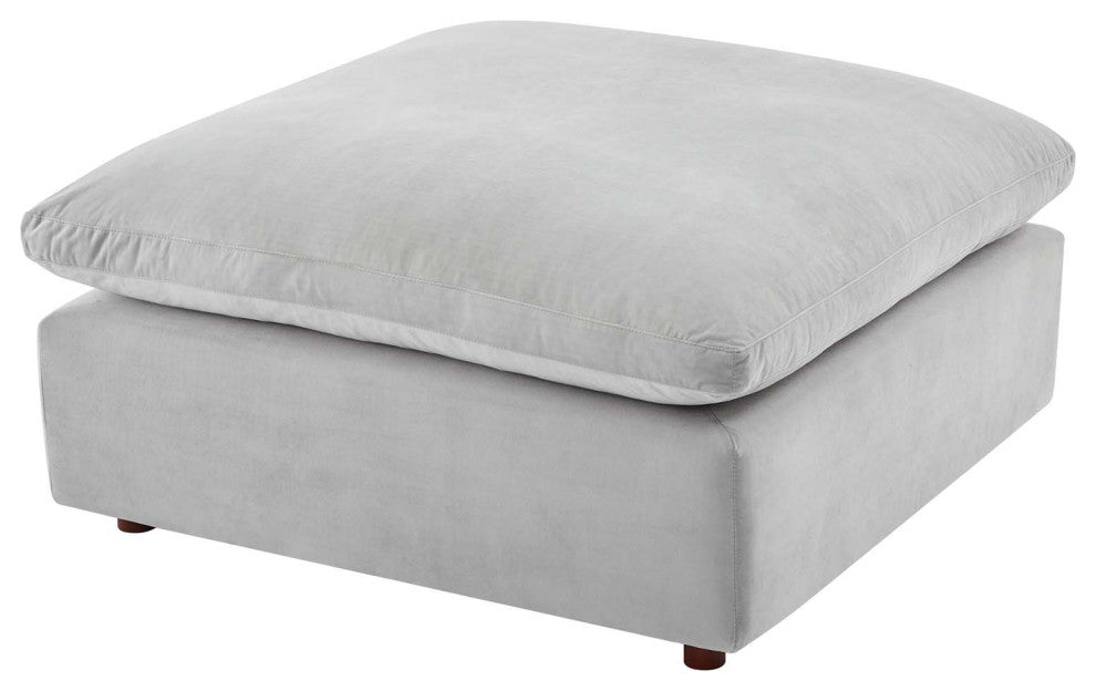 Sectional Sofa Set, Velvet, Gray, Modern, Living Lounge Hotel Hospitality