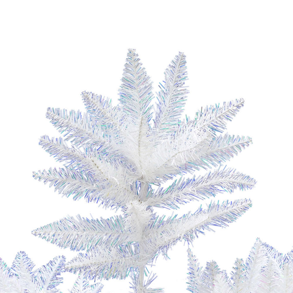 Vickerman A104185 8.5' Sparkle White Spruce Artificial Christmas Tree, Unlit
