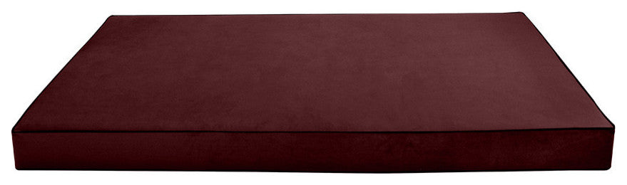 Contrast Pipe 8" Twin 75x39x8 Velvet Indoor Daybed Mattress |COVER ONLY|-AD368