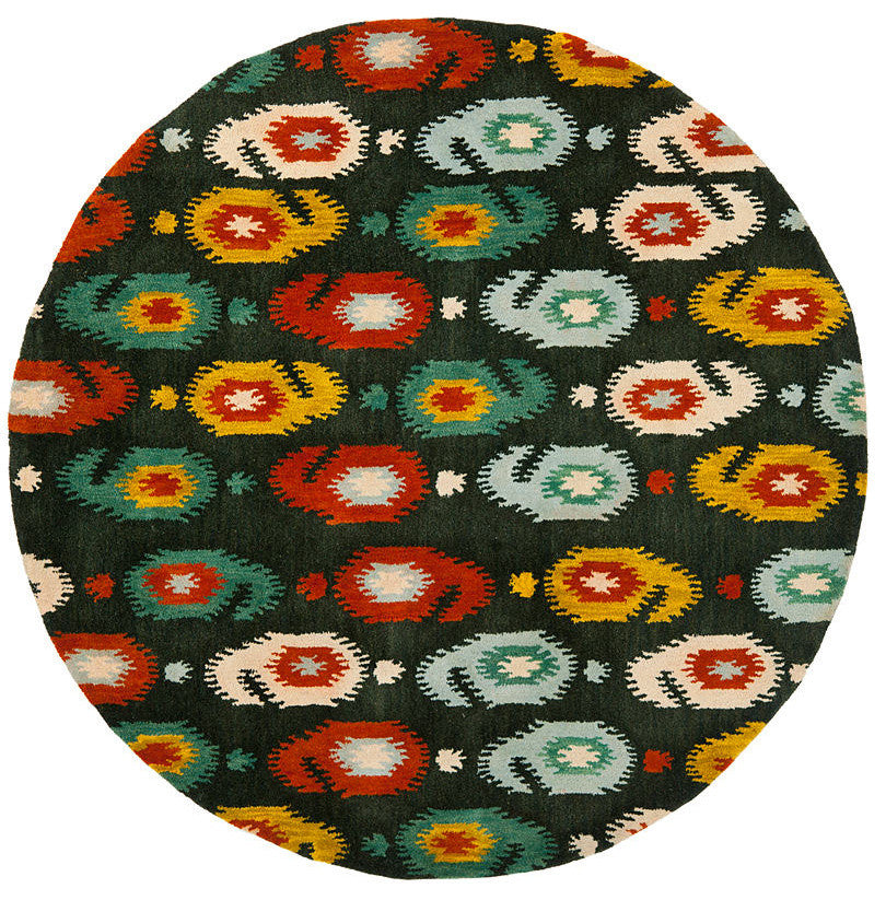 Safavieh Ikat Ikt471A Charcoal, Multi Area Rug