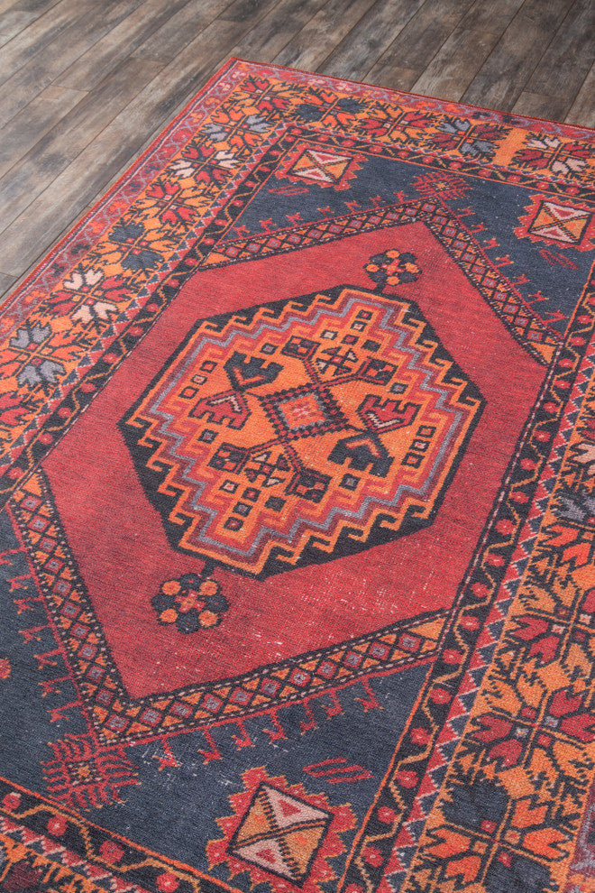 Momeni Afshar Polyester Machine Made Red Area Rug 8'5"x12'