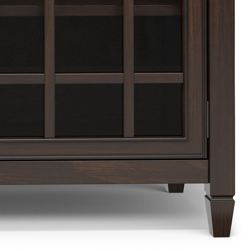 Connaught Solid Wood Sideboard Buffet, Chestnut Brown