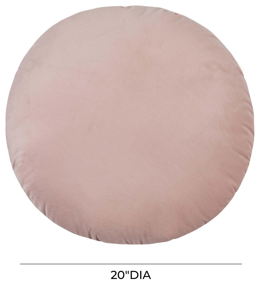 Potter 20" Blush Velvet Pillow - Blush