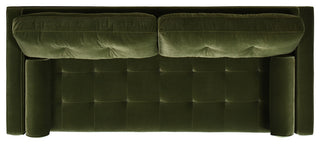 Nicholas 84.5" Mid-Century Modern Sofa, Olive Green Performance Velvet