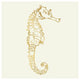 "Coastal Breeze Shell Sketches II" Paper Print by Anne Tavoletti, 32"x32"