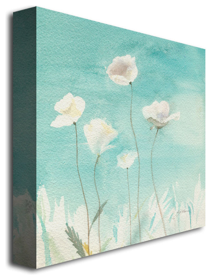 'White Poppies' Canvas Art by Sheila Golden