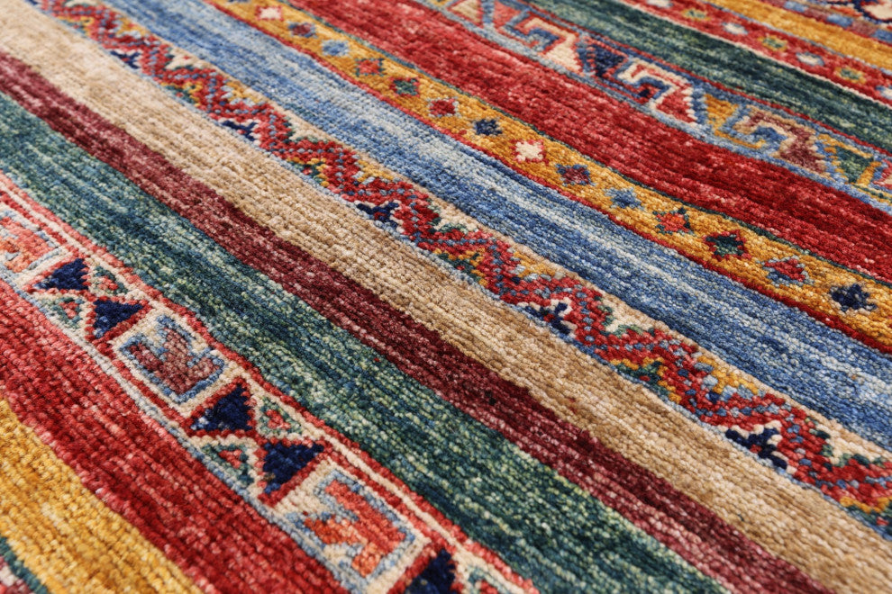 2' 7" X 4' 0" Hand-Knotted Khorjin Super Kazak Rug Q10842