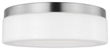 Generation Lighting 7569093S Rhett 12"W LED Flush Mount Drum - Brushed Nickel