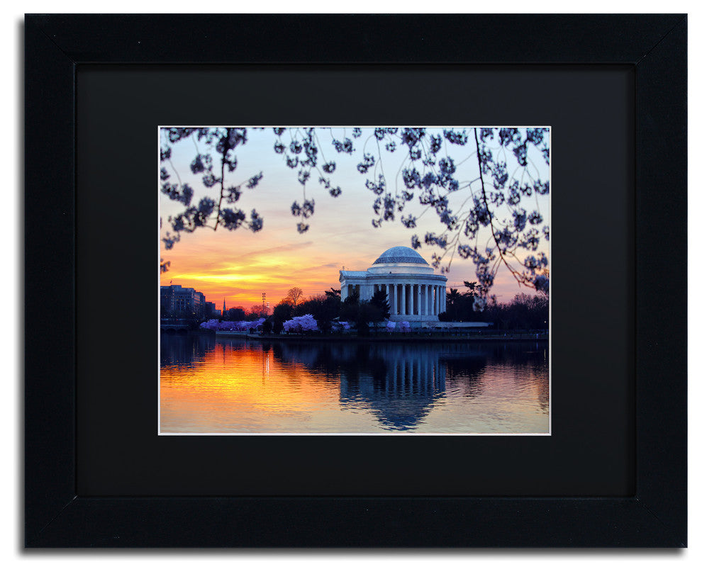 CATeyes ''Jefferson Memorial Sunrise'', Black Frame, Black Mat, 14x11