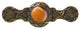 Victorian Pull, 24K Gold Plate With Tiger Eye