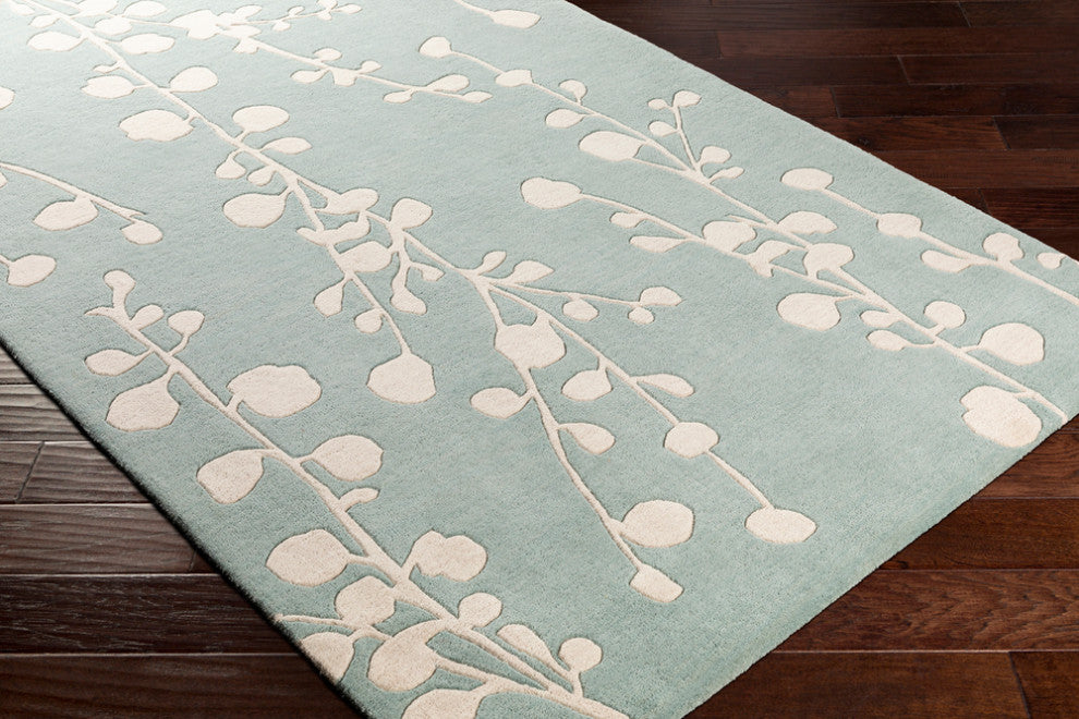 Surya Athena ATH-5158 Transitional Area Rug, Mint, 6' x 9' Rectangle