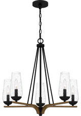 Rochester 5-Light Chandelier, Matte Black