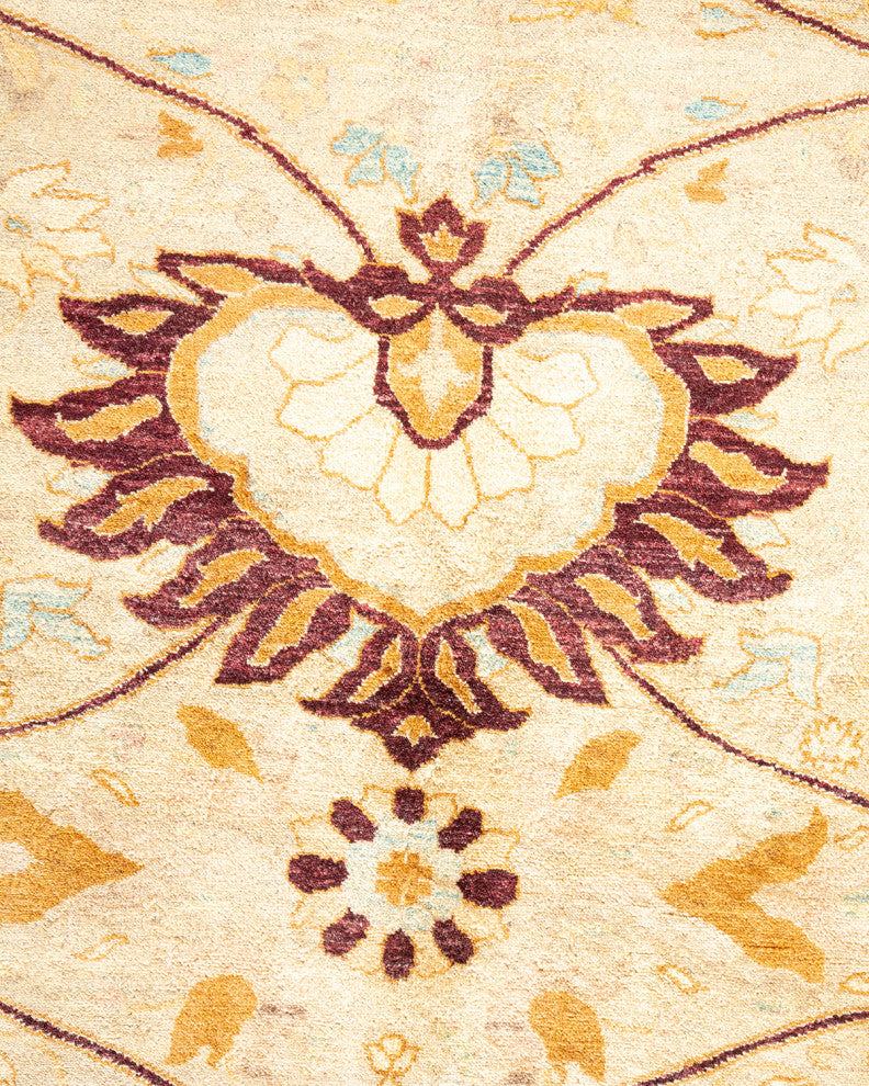 Mogul, One-of-a-Kind Hand-Knotted Area Rug Ivory, 8' 2" x 10' 4"