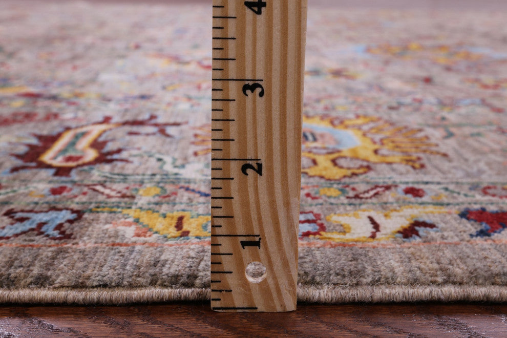 6' 11" X 9' 11" Persian Tabriz Hand-Knotted Wool Rug Q10115