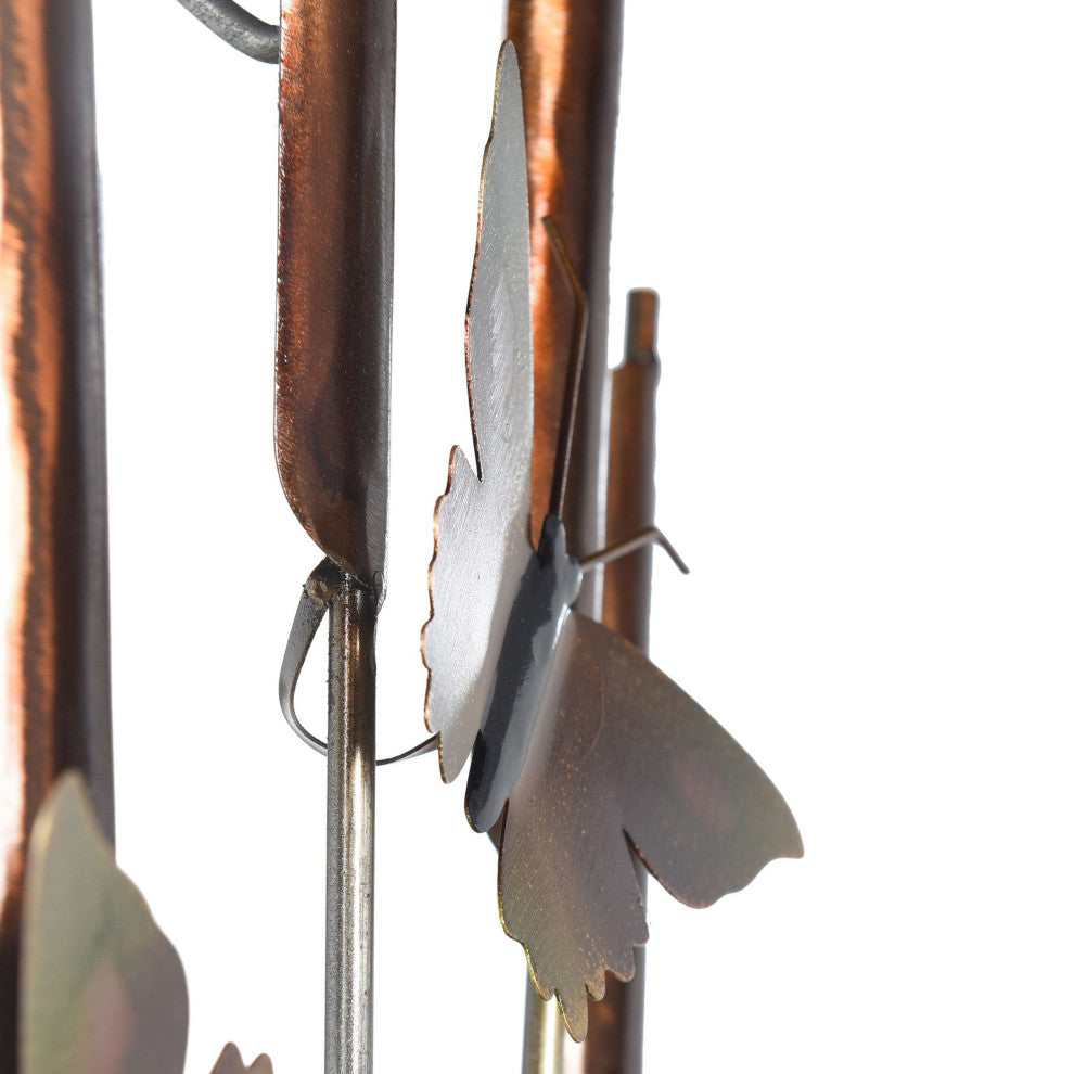 Spirited Metallic Lasered And Polished Metal Wall Decor Green, Gold, Bronze