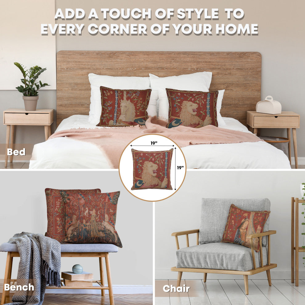 Le Lion Medieval  European Cushion Cover
