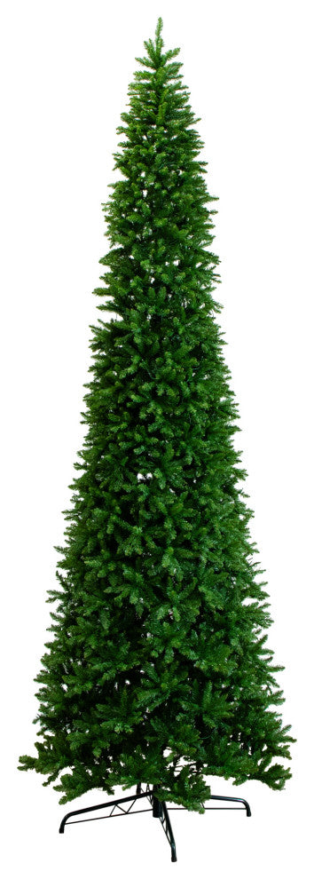 Artificial Slim Green Mountain Pine Christmas Tree, 15'