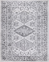 Low-Pile Beck Gray/Ivory Rug, Gray, 7'9"x10'