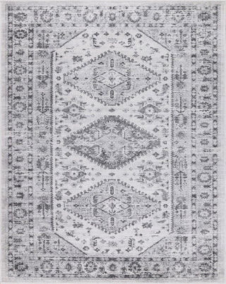 Low-Pile Beck Gray/Ivory Rug, Gray, 7'9"x10'