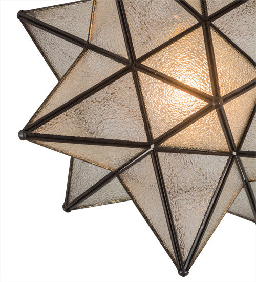 18 Wide Moravian Star Flushmount