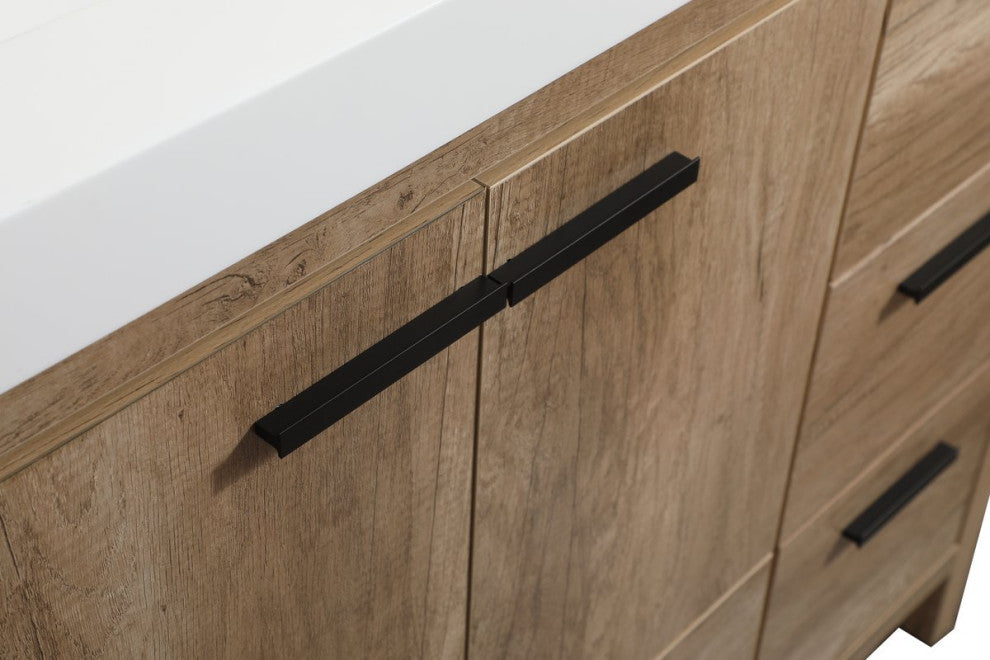 Walker Natural Oak-Light Bathroom Vanity, Natural Oak, 48"