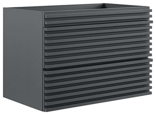 Render 30" Wall-Mount Bathroom Vanity, Gray