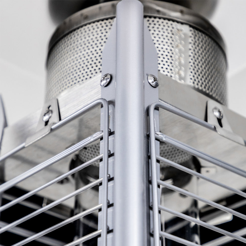 Legacy Heating 40,000 BTU Stainless Steel Outdoor Flame Heater, Stainless Steel