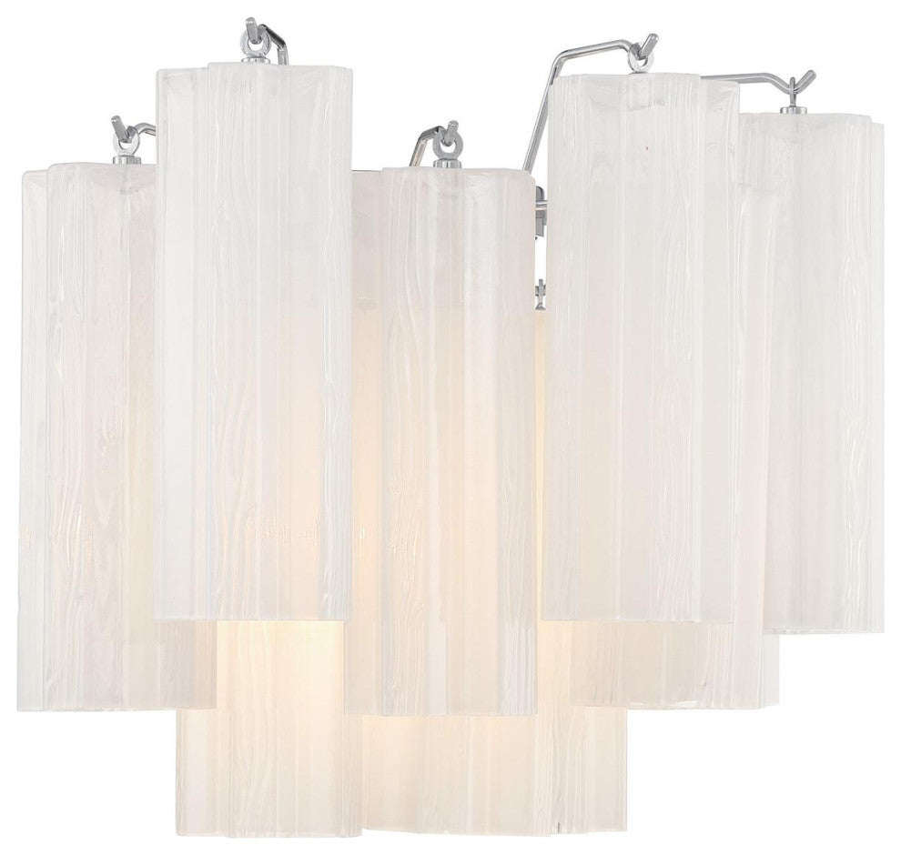 CRYSTORAMA Addis 2 Light Polished Chrome Wall Mount