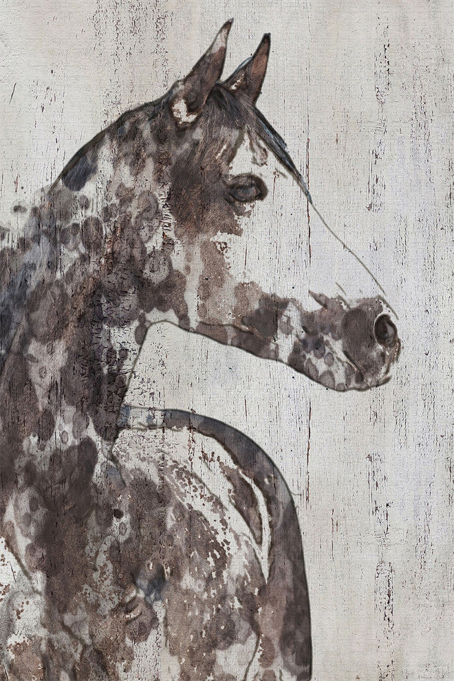 Marmont Hill, "Rocky Horse" by Irena Orlov Painting on Wrapped Canvas, 16x24