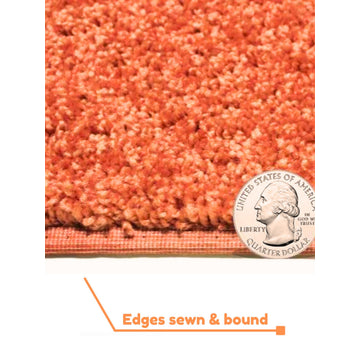 Shaw Carpet Kids Crossing, Tangerine Twist, Sqaure, 10''x10''