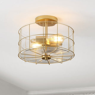 Safavieh Hannes Flush Mount Brass