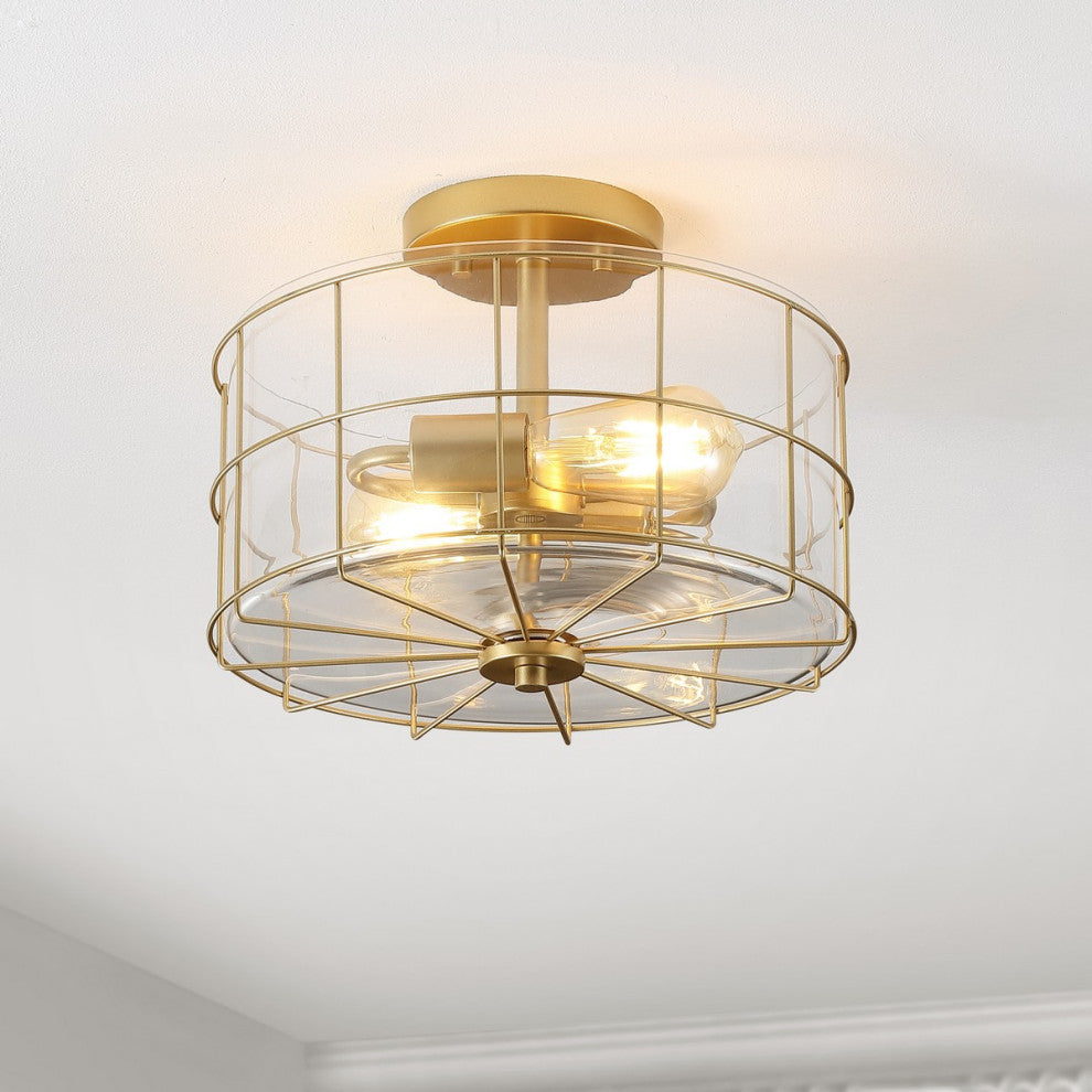 Safavieh Hannes Flush Mount Brass