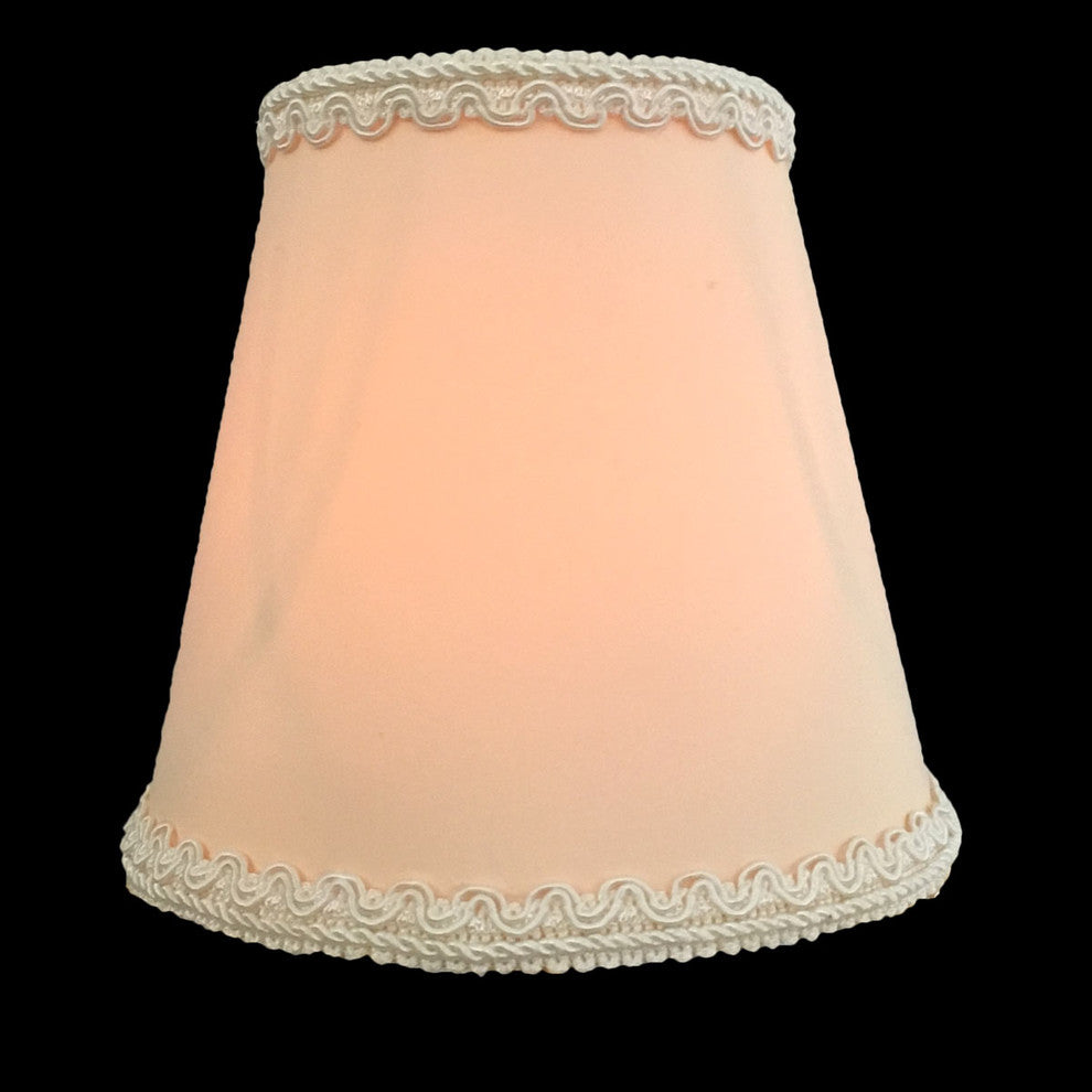 Eggshell Empire Chandelier Lamp Shade Decorative Trim, Set of 6