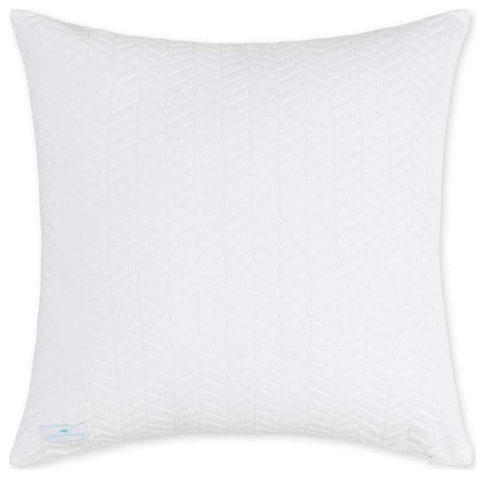 Classics Chevron Shams, Light Blue, Euro