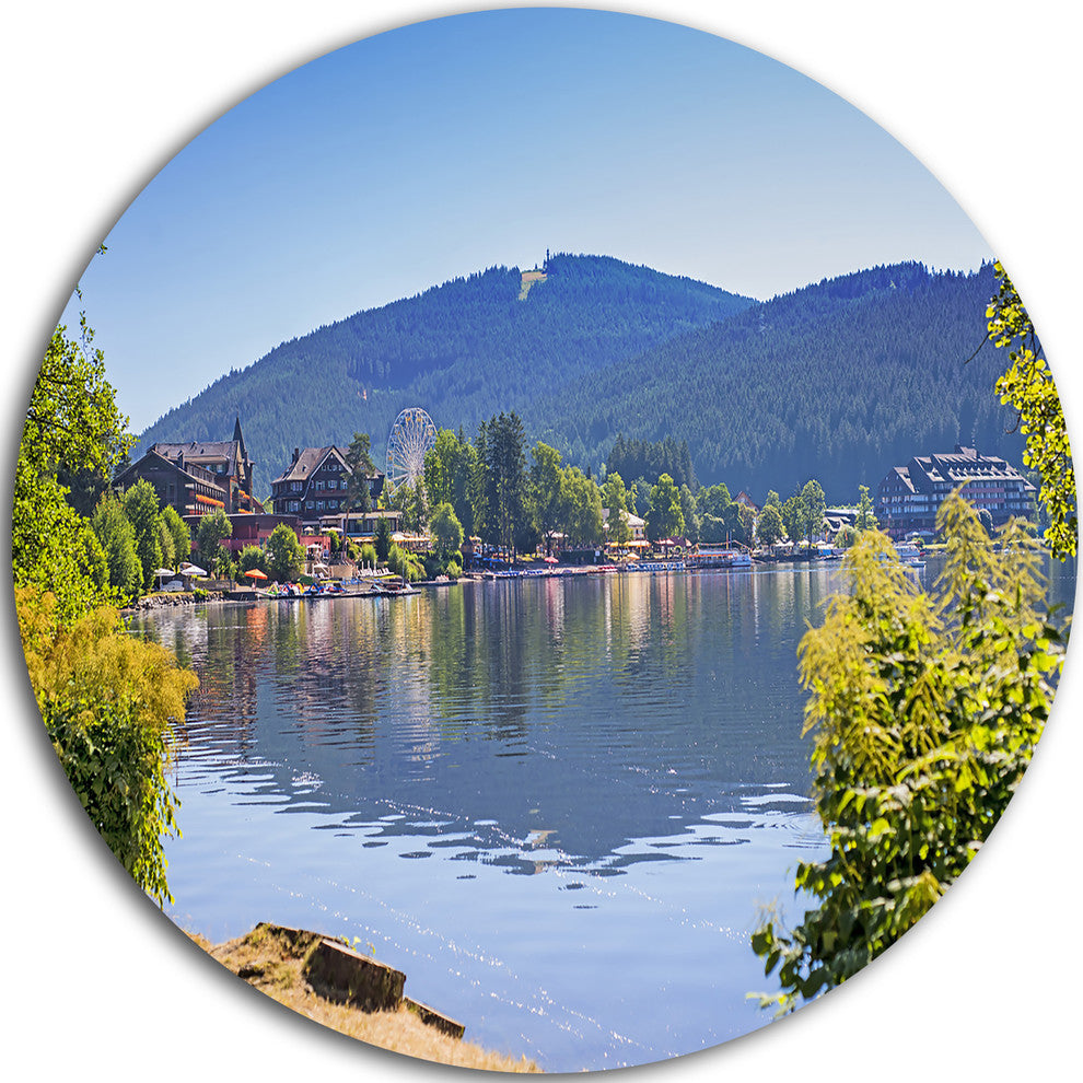Lake Titisee Black Forest Germany, Photo Disc Metal Wall Art, 36"