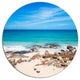 Beach At Samed Island Thailand, Seashore Disc Metal Artwork, 11"