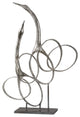 Uttermost Admiration Silver Bird Sculpture
