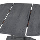 Mariette French Country Wood and Cane 5 Piece Expandable Oval Dining Set, Gray/Gray