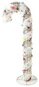 32" Champagne Rattan Candy Cane Christmas Decoration