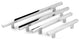Celeste Pi Square Bar Pull Cabinet Handle Polished Chrome Stainless, 13"x18"